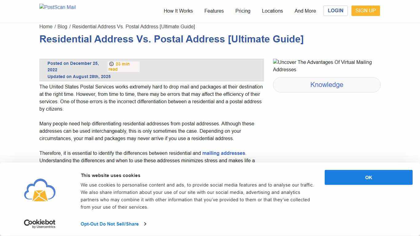 Residential Address Vs. Postal Address [Ultimate Guide] - PSM
